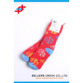 Chaussettes de cheville pour adolescentes chaudes et confortables en microfibre éponge de couleur motif neige logo personnalisé